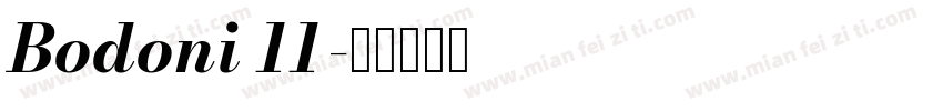 Bodoni 11字体转换